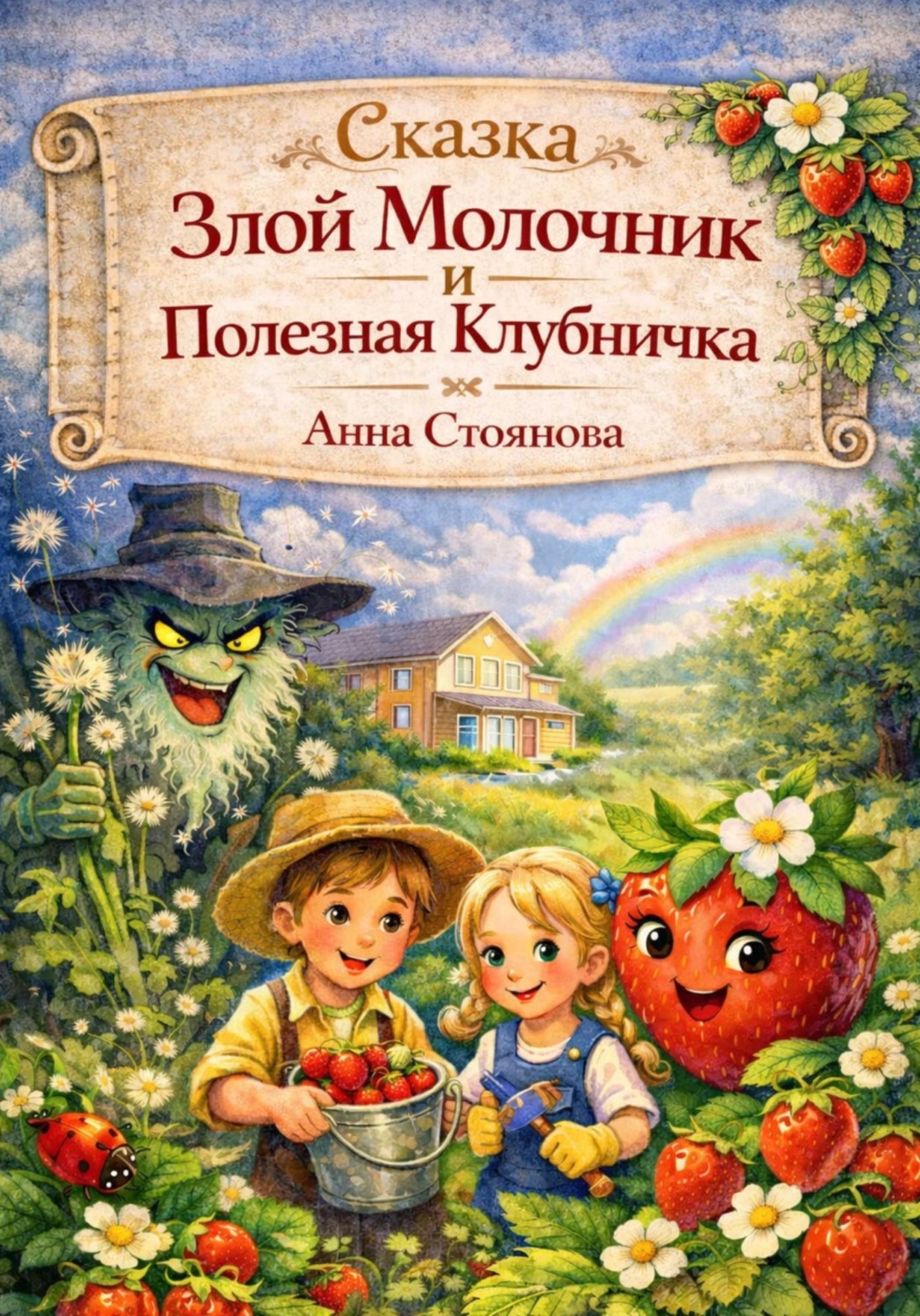 Обложка книги «Злой Молочник и Полезная Клубничка»