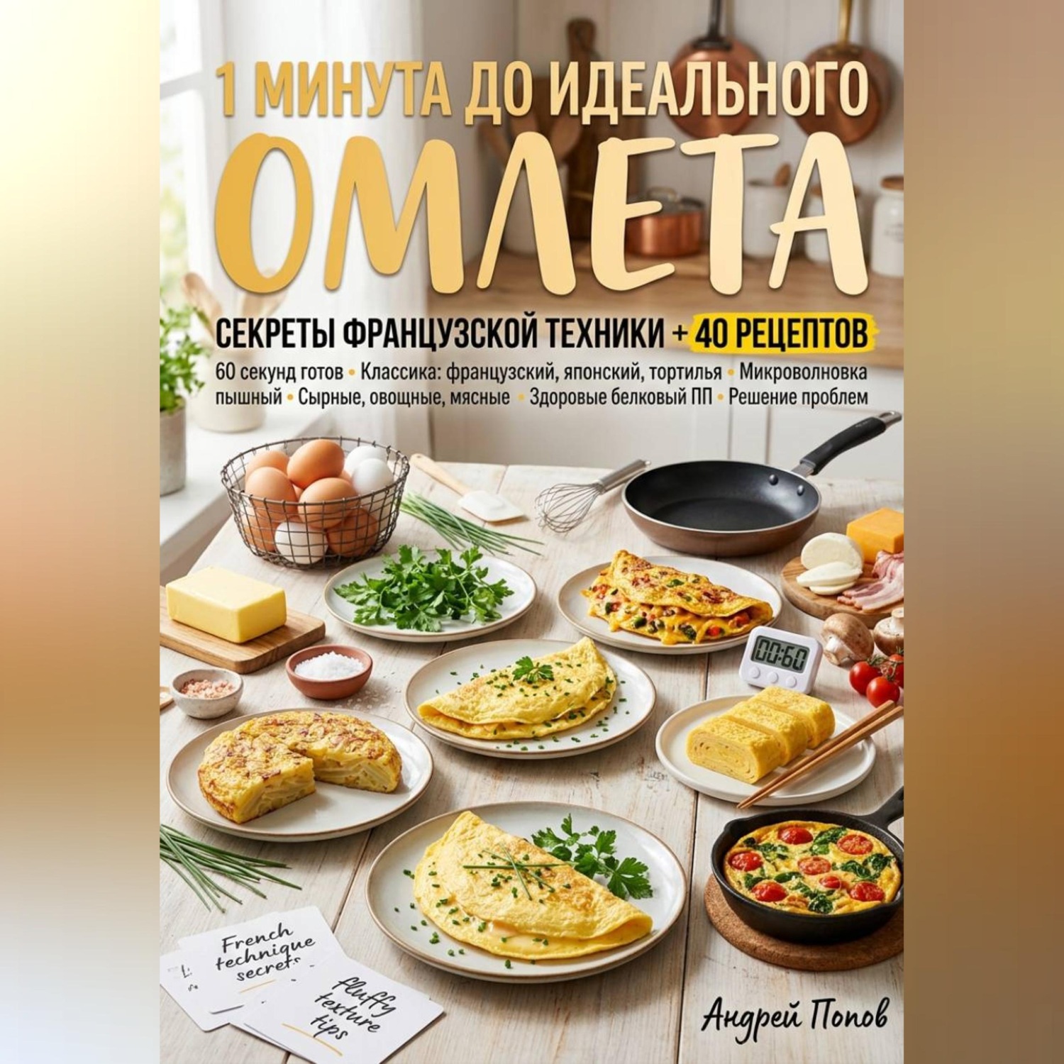 Обложка книги «1 минута до идеального омлета»