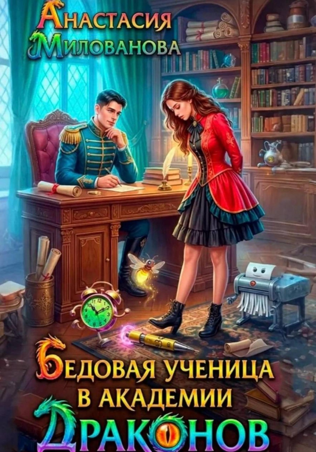 Обложка книги «Бедовая ученица в академии драконов»