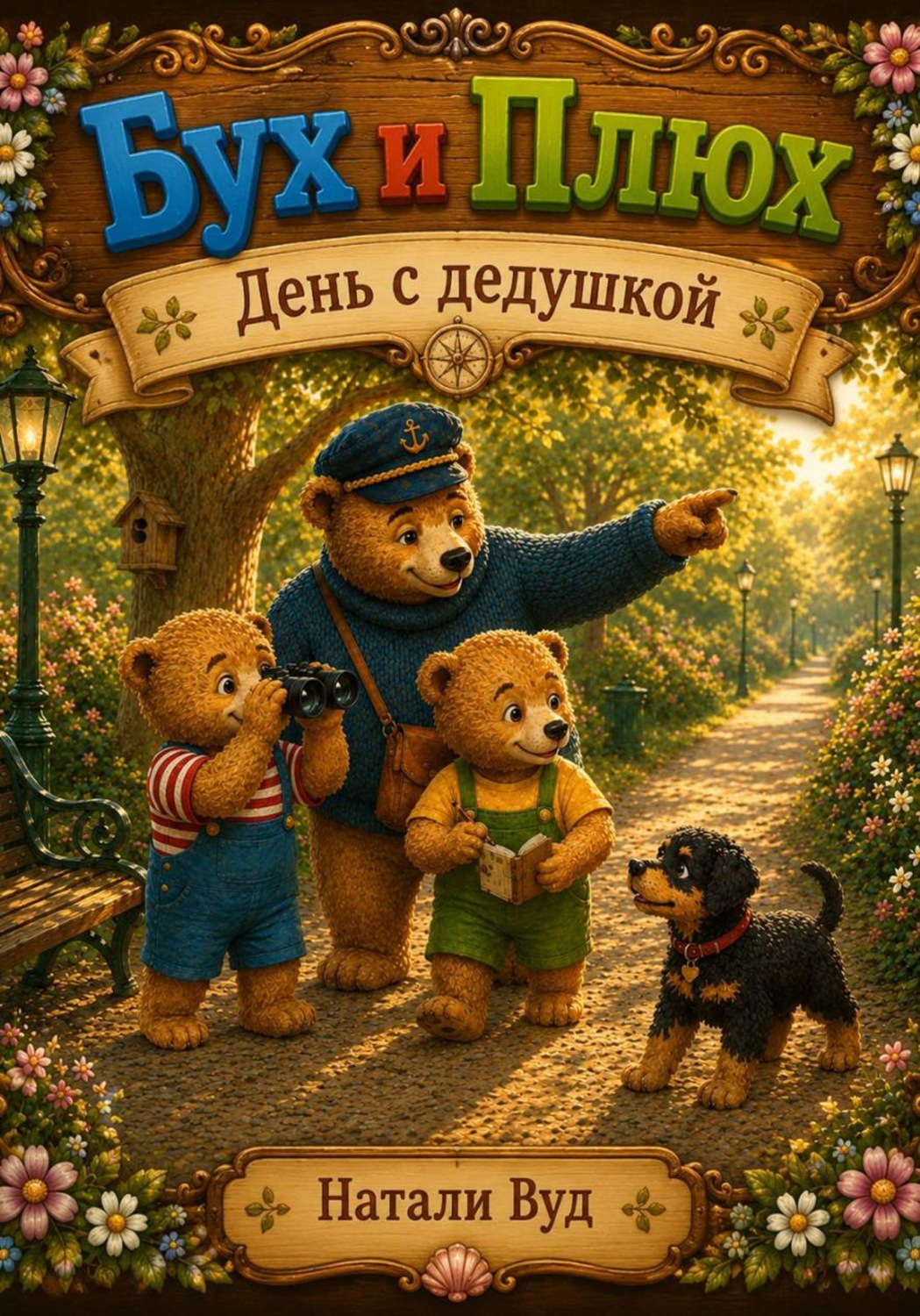 Обложка книги «Бух и Плюх. День с дедушкой»