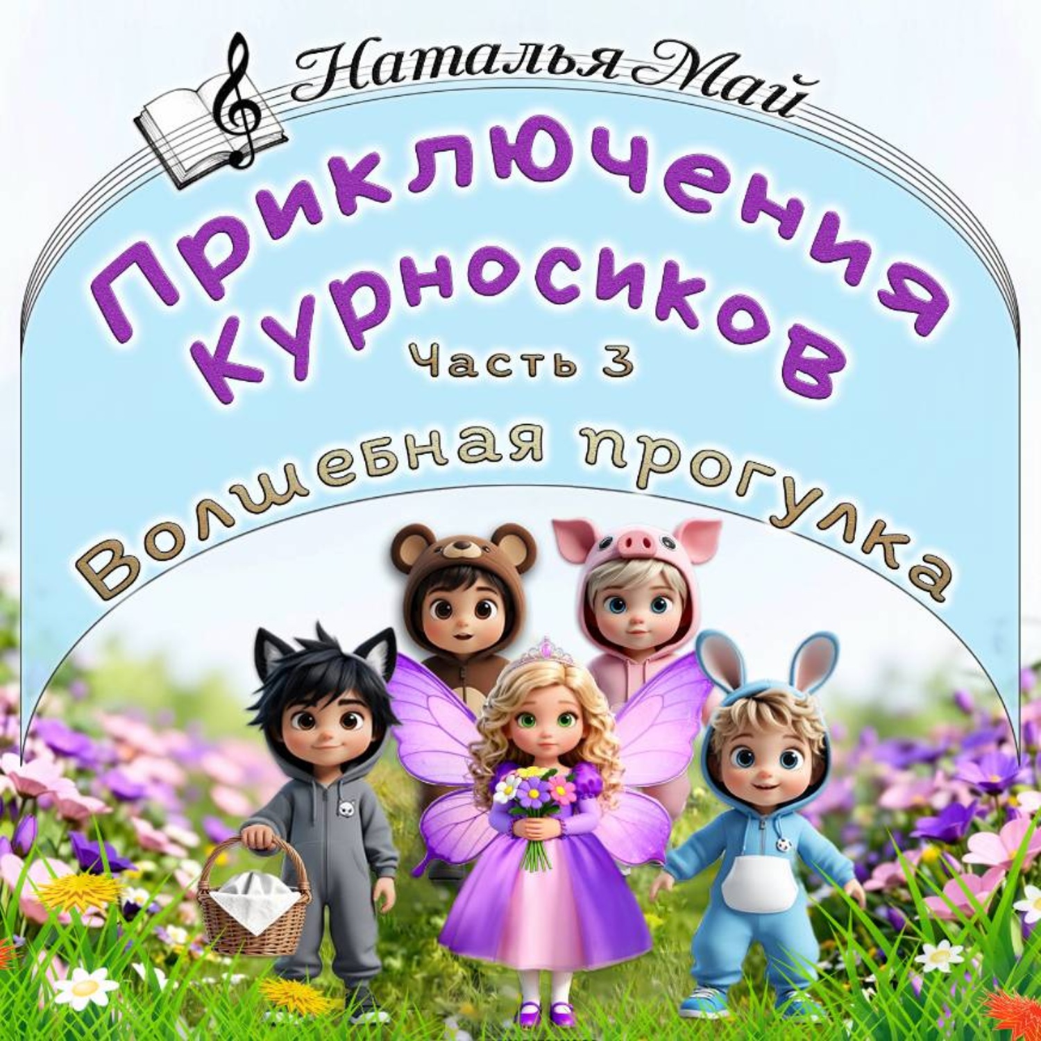 Обложка книги «Приключения Курносиков. Часть 3. Волшебная прогулка.»