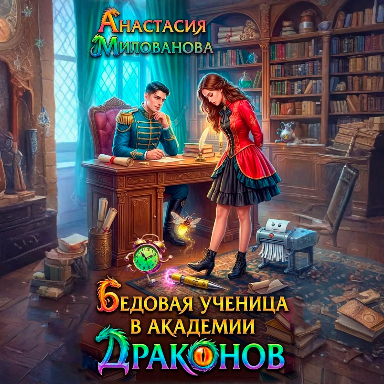 Обложка книги «Бедовая ученица в академии драконов»
