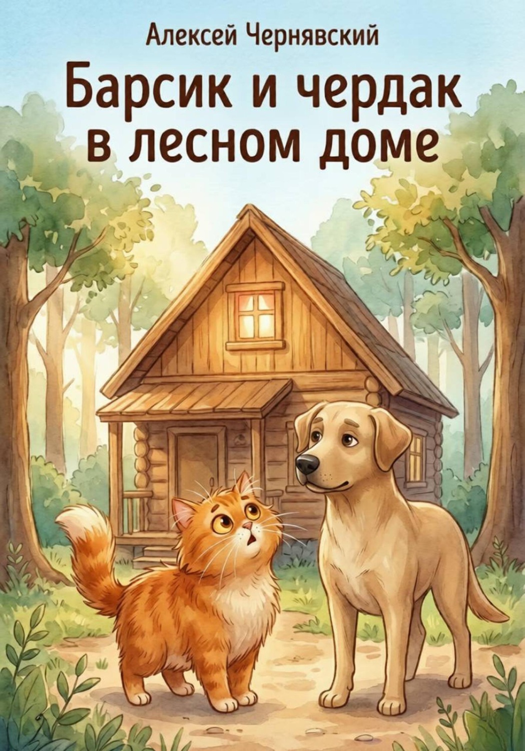 Обложка книги «Барсик и чердак в лесном доме»