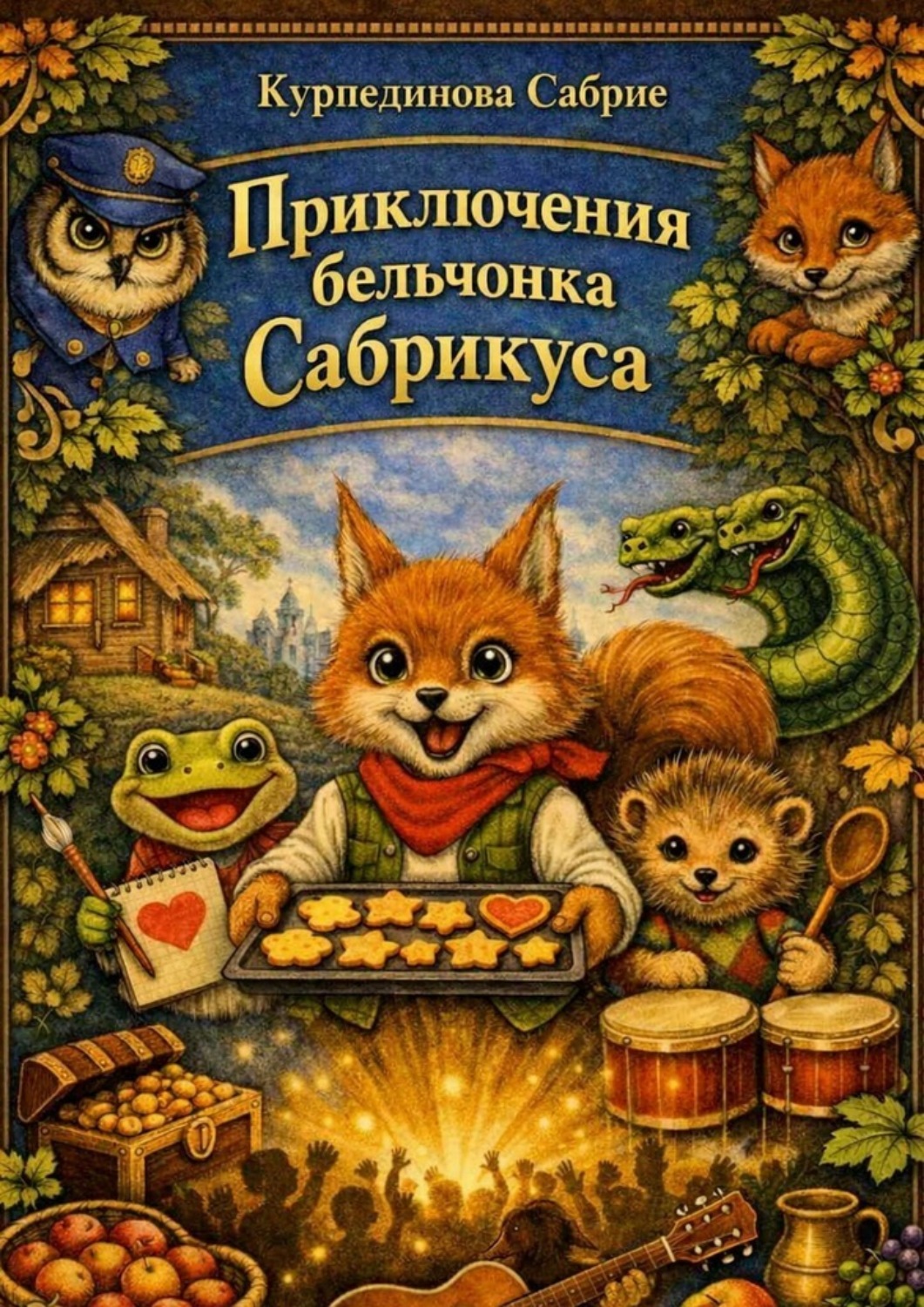 Обложка книги «Приключения бельчонка Сабрикуса»