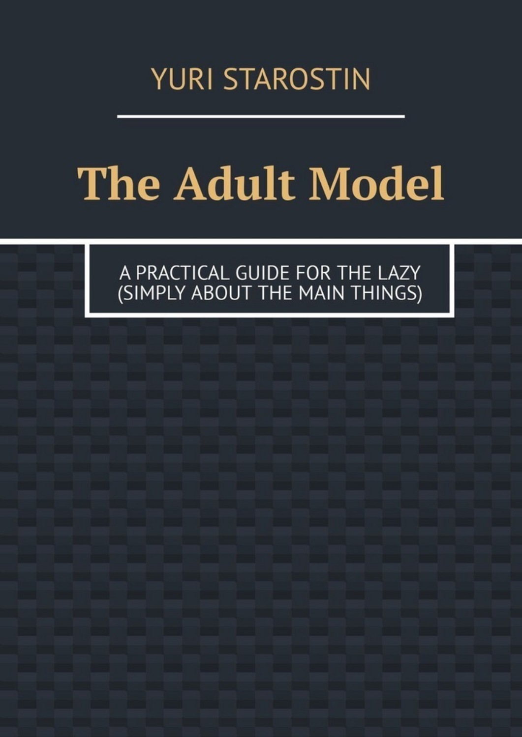 Обложка книги «The Adult Model. A practical guide for the lazy (simply about the main things)»