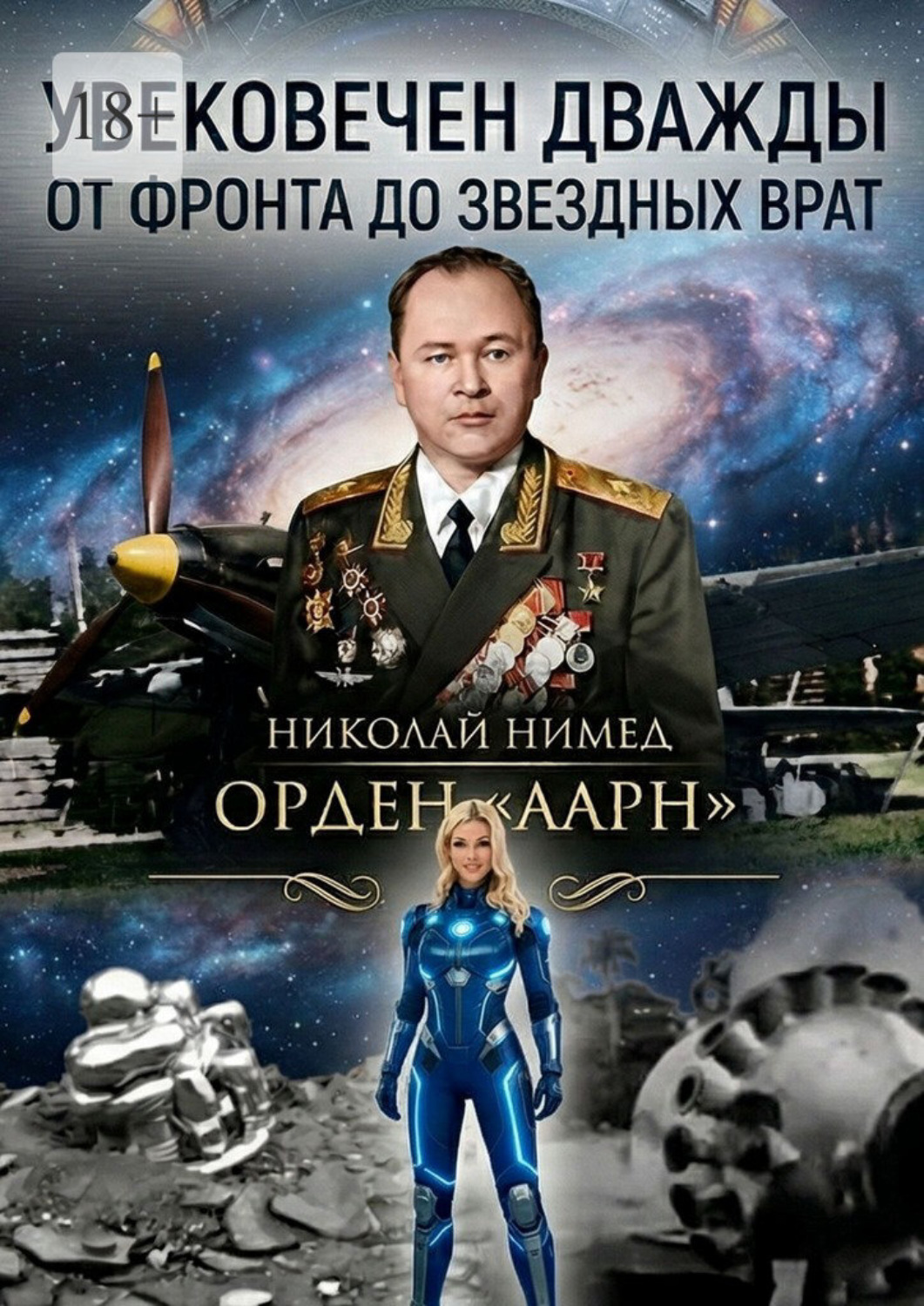 Обложка книги «Увековечен дважды. От фронта до звездных врат»