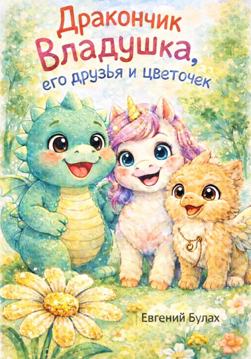 Обложка книги «Дракончик Владушка, его друзья и цветочек»