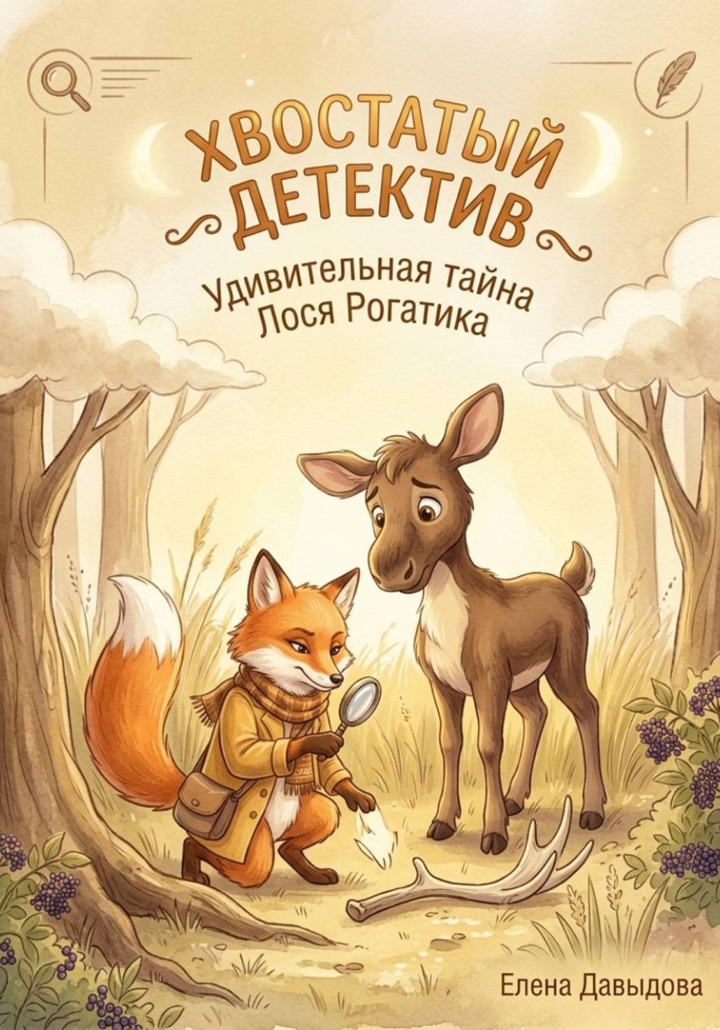 Обложка книги «Хвостатый детектив. Удивительная тайна лося Рогатика»