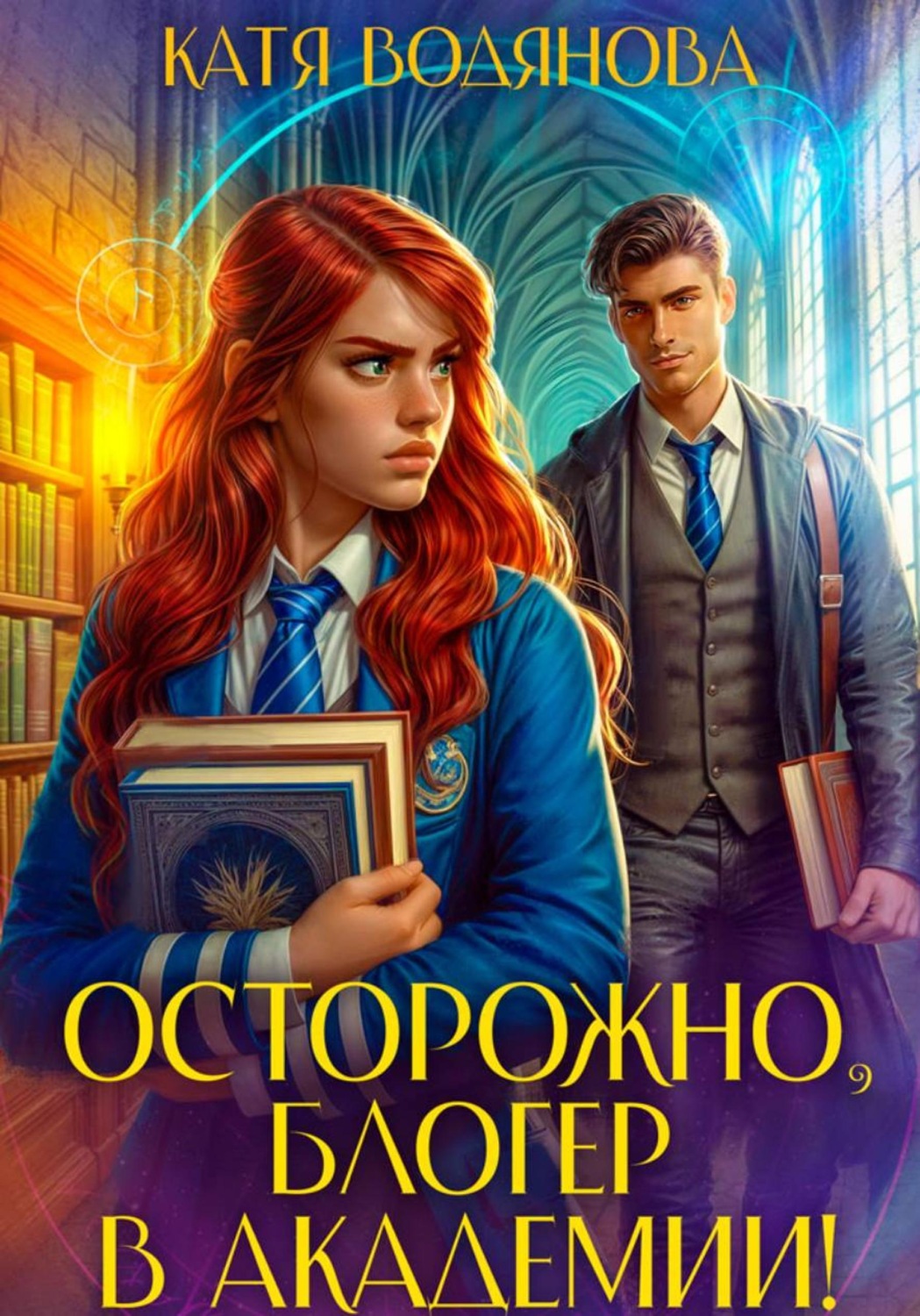 Обложка книги «Осторожно, блогер в академии!»