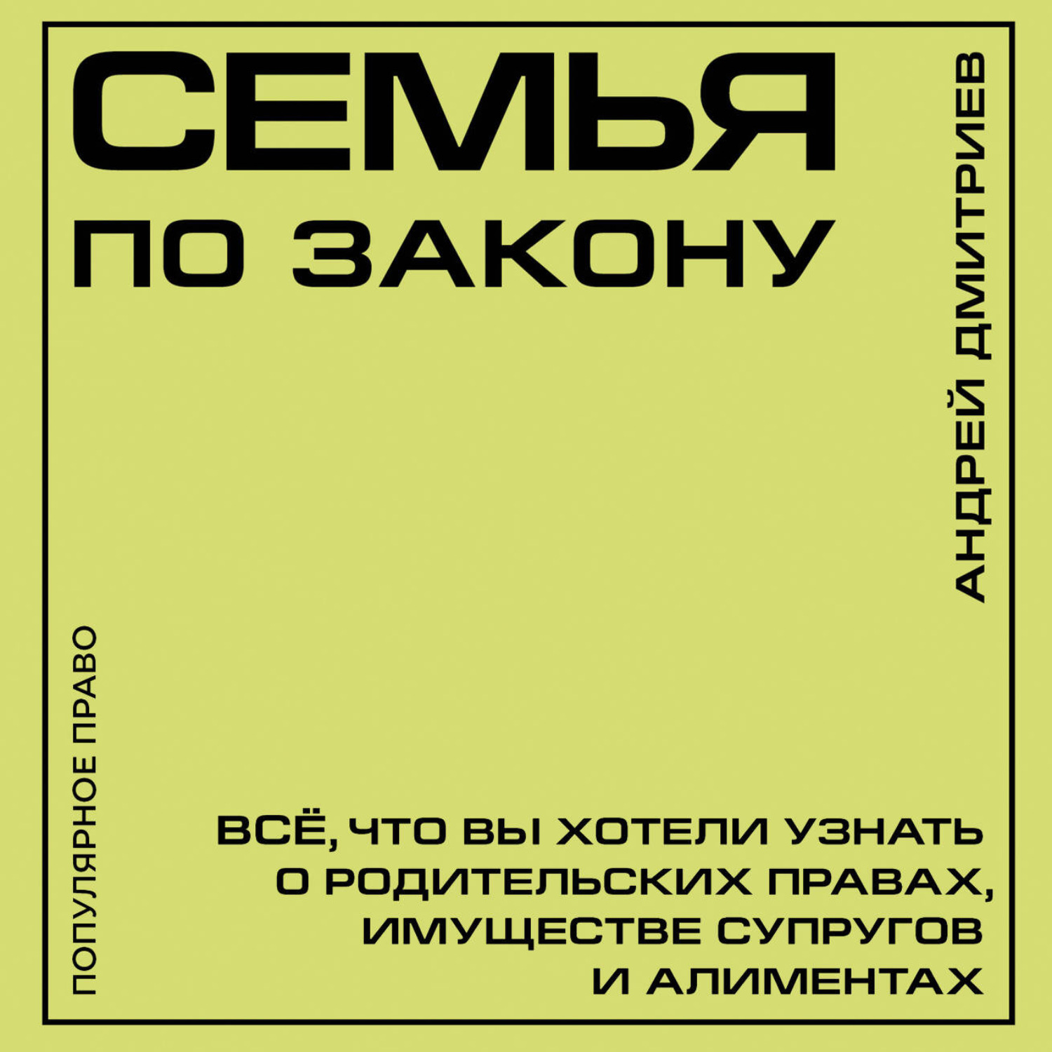 Обложка книги «Семья по закону. Все, что вы хотели узнать о родительских правах, имуществе супругов и алиментах»