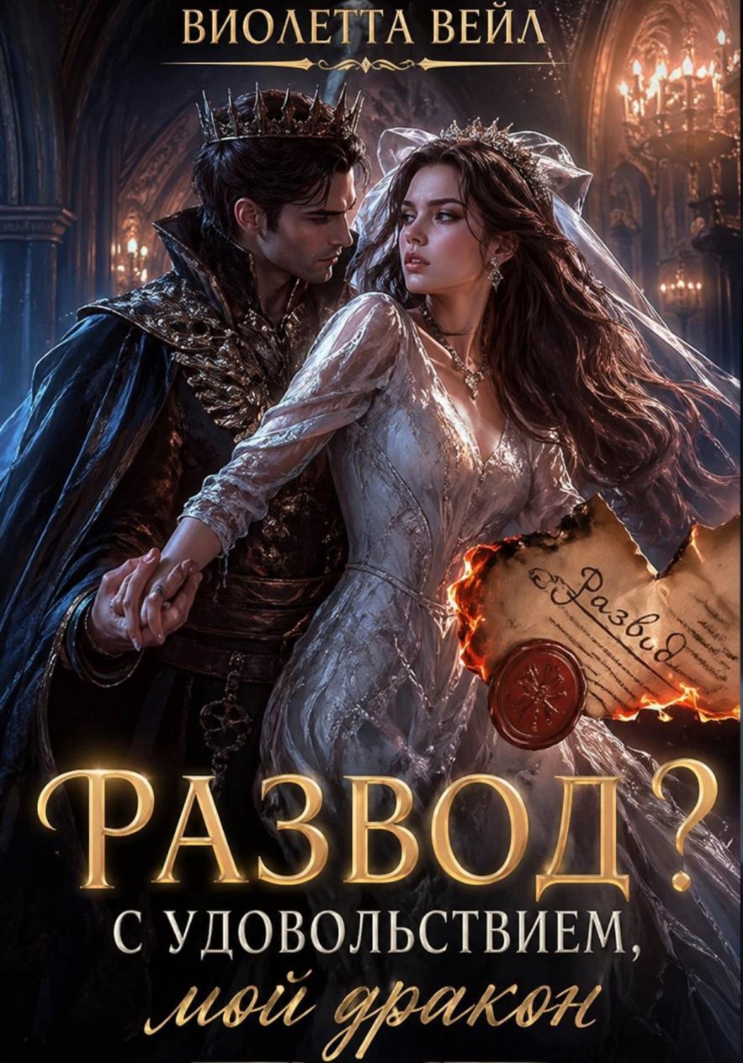 Обложка книги «Развод? С удовольствием, мой дракон»
