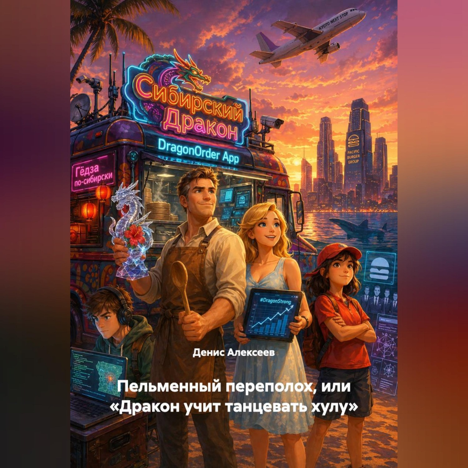 Обложка книги «Пельменный переполох или «Дракон учит танцевать хулу»»