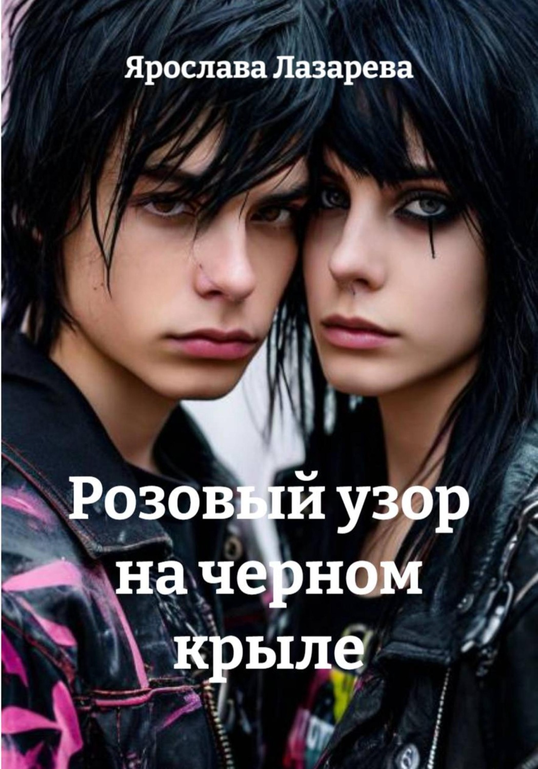 Обложка книги «Розовый узор на черном крыле»