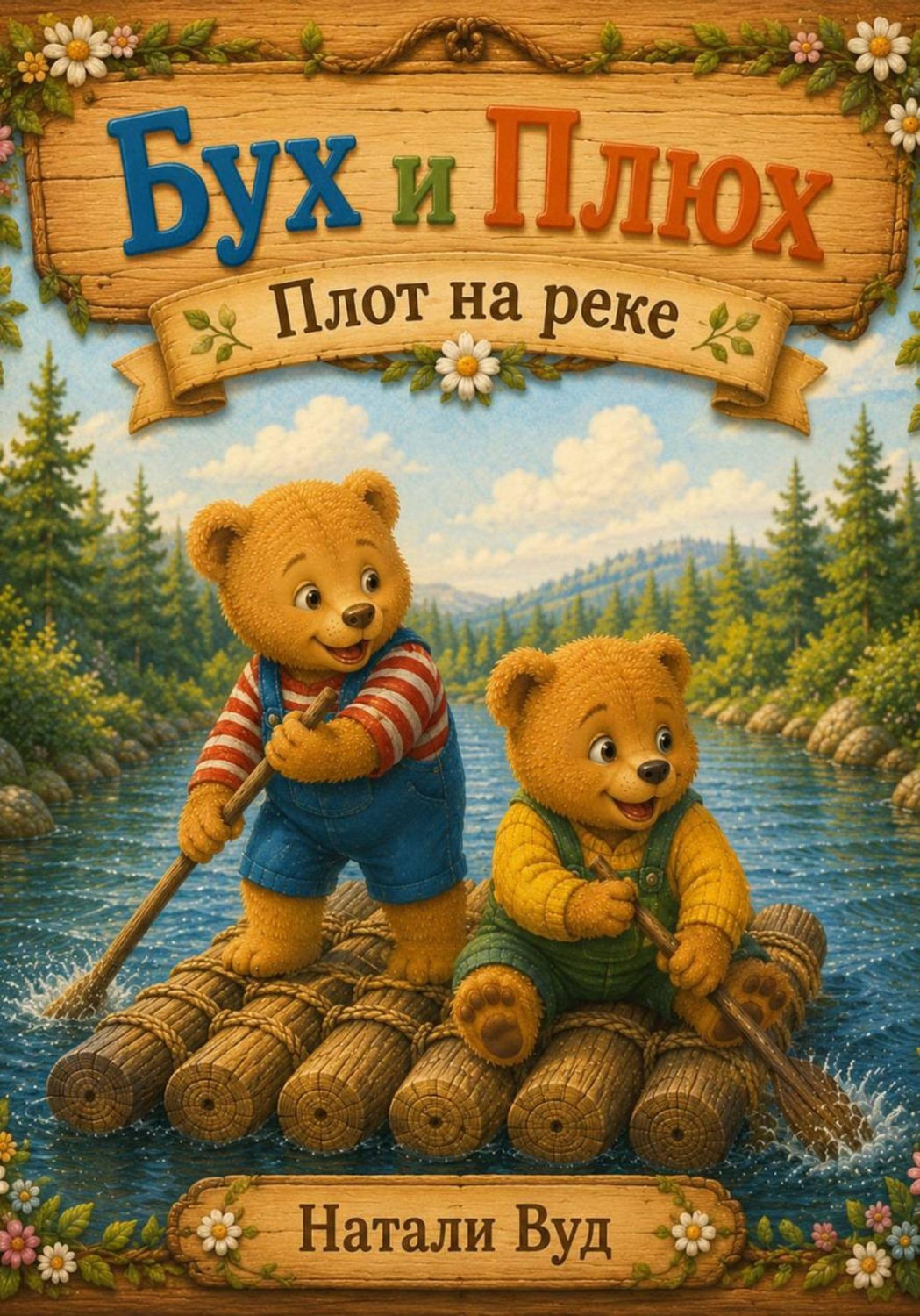 Обложка книги «Бух и Плюх. Плот на реке»