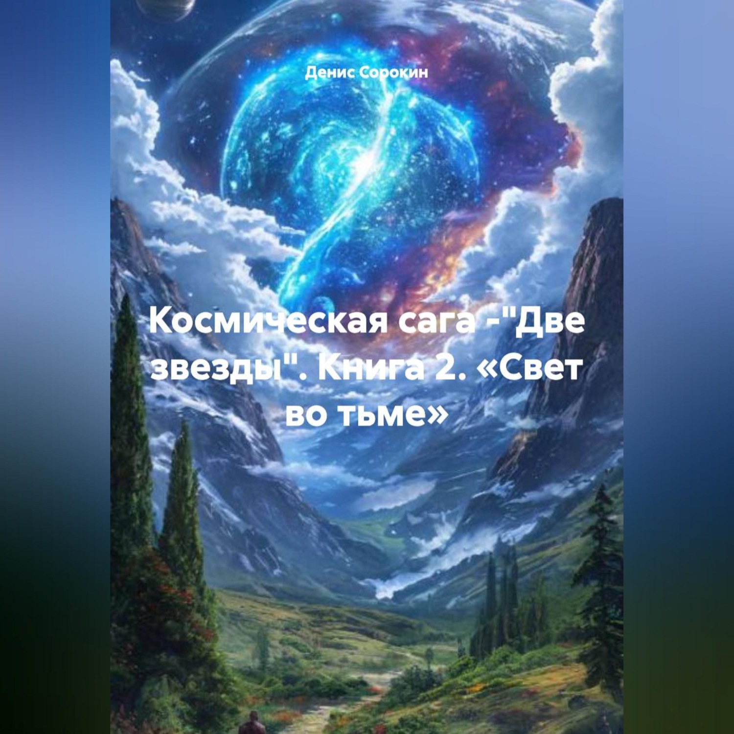 Обложка книги «Космическая сага -"Две звезды" Книга 2. «Свет во тьме.»»