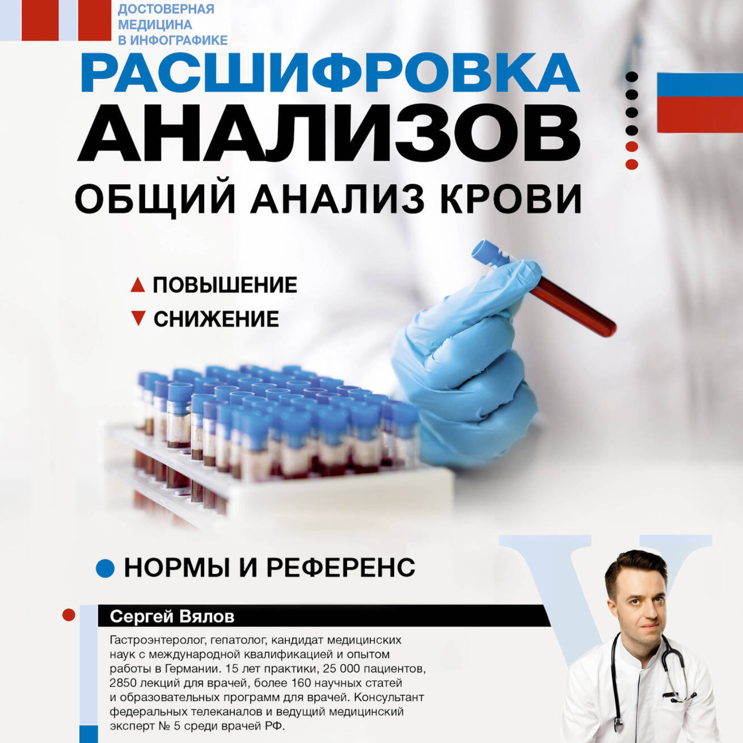 Обложка книги «Расшифровка анализов: общий анализ крови»
