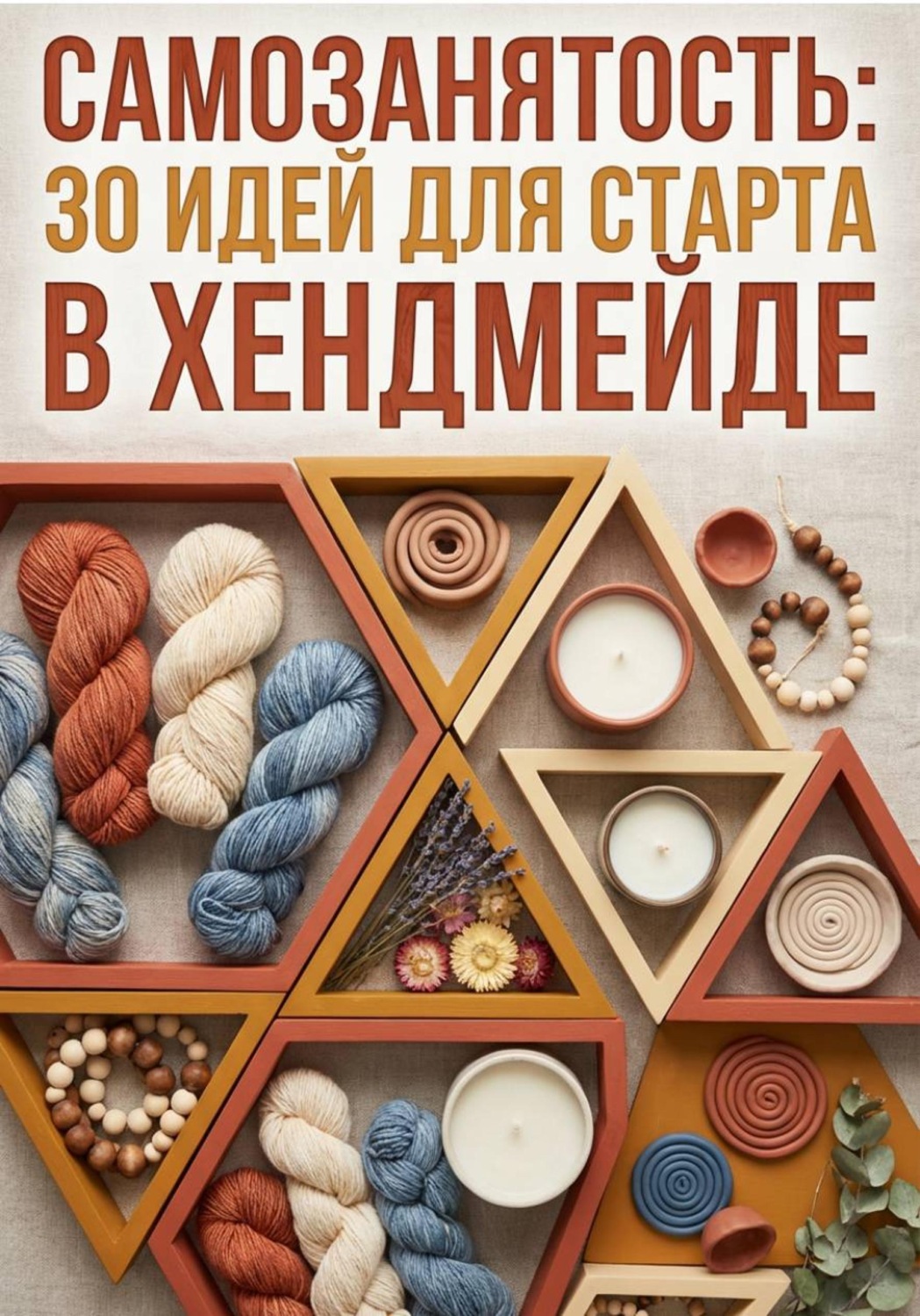 Обложка книги «Самозанятость: 30 идей для старта в хендмейде»