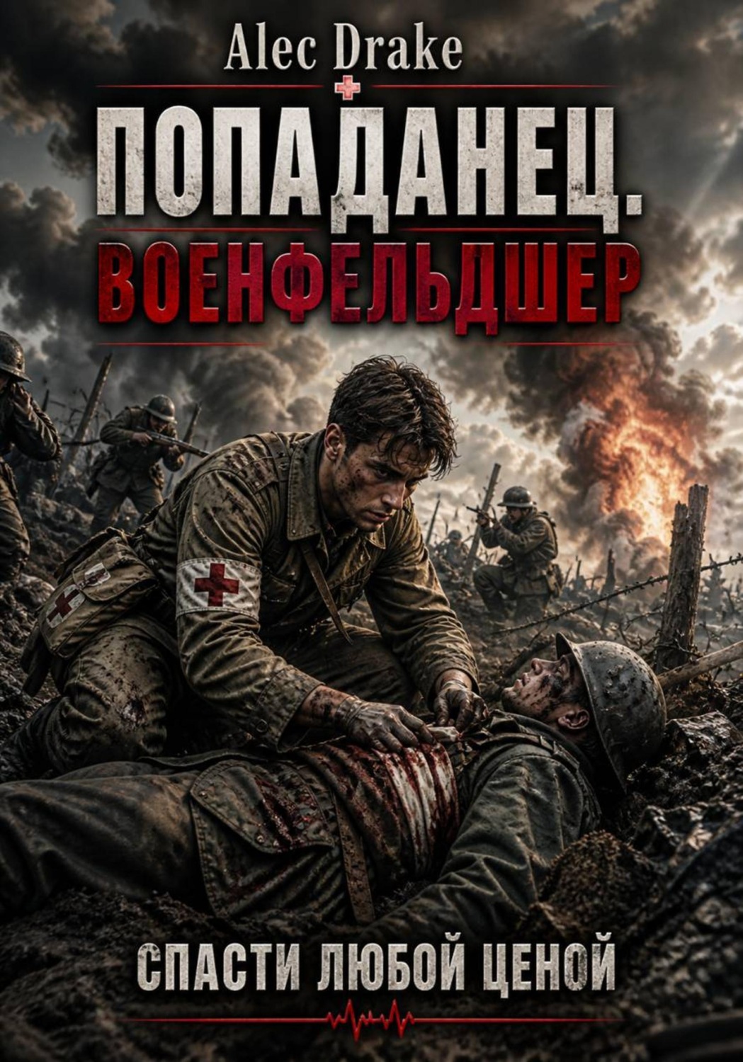 Обложка книги «Попаданец. Военфельдшер: Спасти любой ценой»