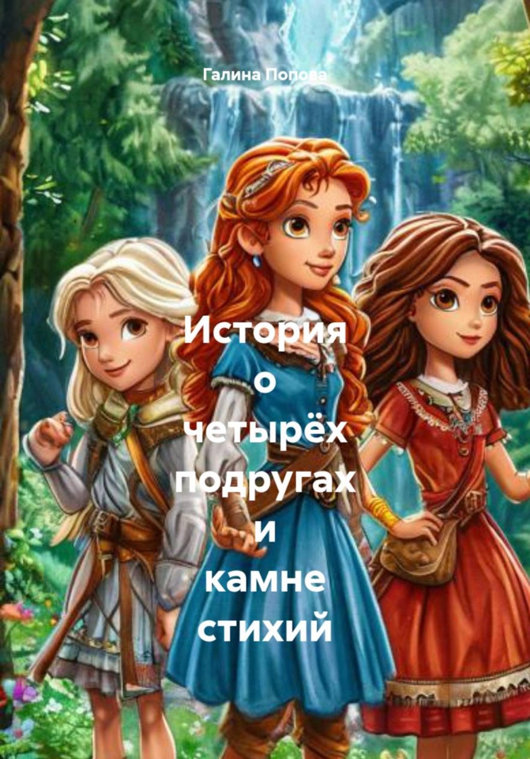 Обложка книги «История о четырёх подругах и камне стихий»