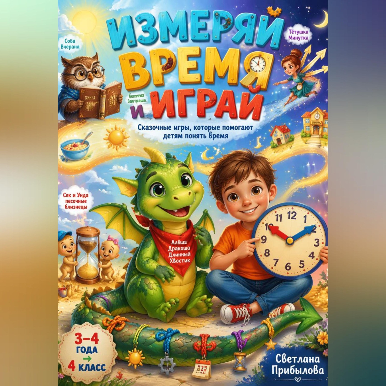 Обложка книги «Измеряй время и играй | Сказочные игры, которые помогают детям понять время»
