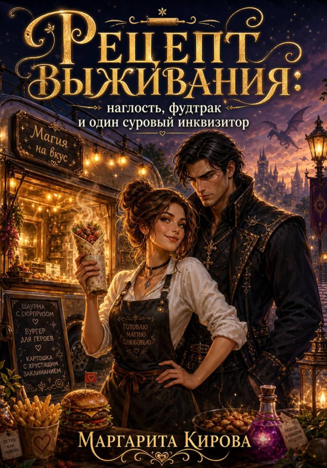 Обложка книги «Рецепт выживания: наглость, фудтрак и один суровый инквизитор»