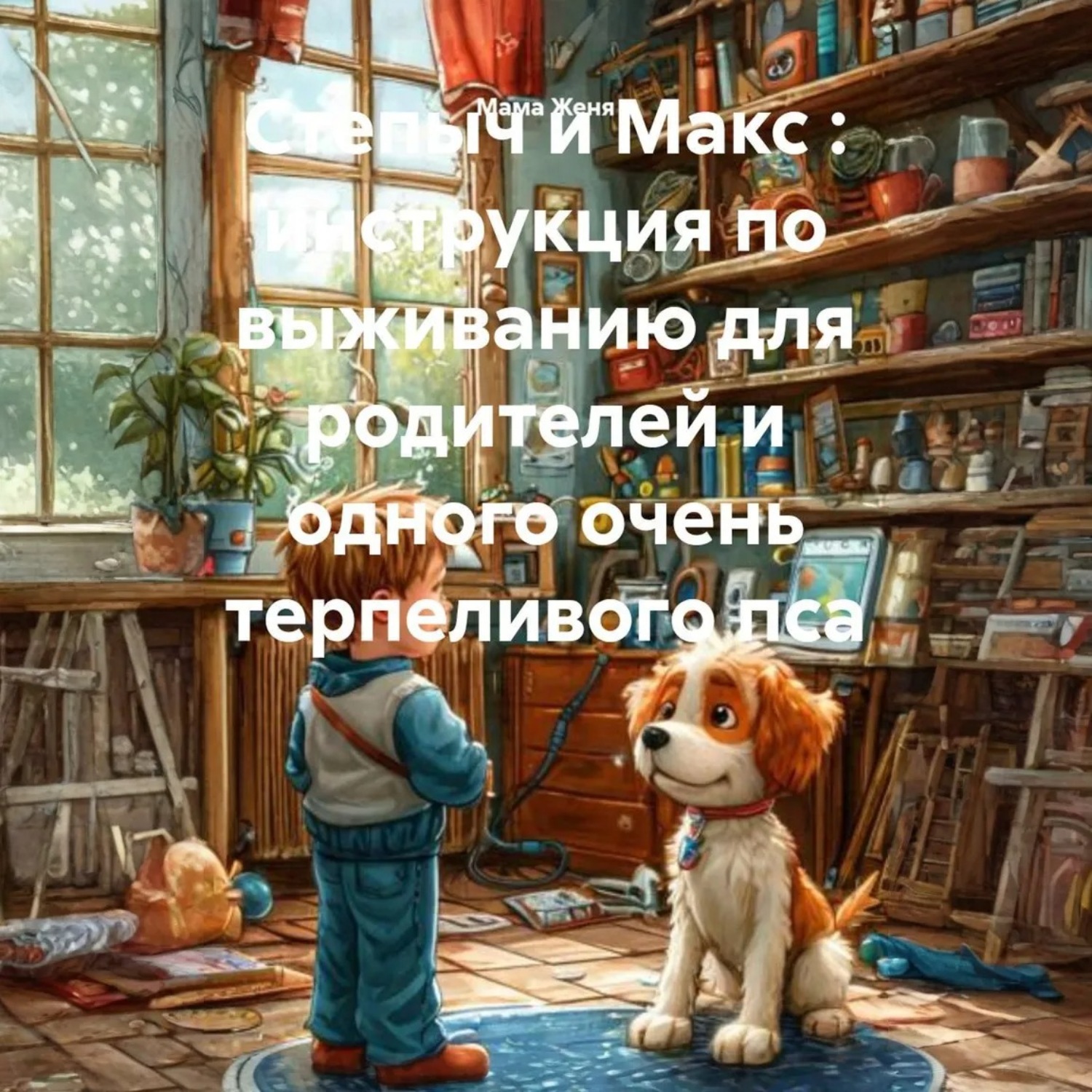 Обложка книги «Степыч и Макс : инструкция по выживанию для родителей и одного очень терпеливого пса»
