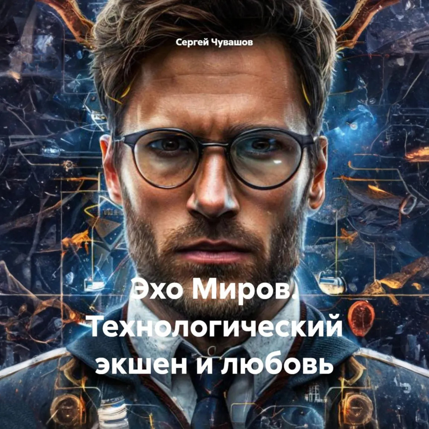 Обложка книги «Эхо Миров. Технологический экшен и любовь»