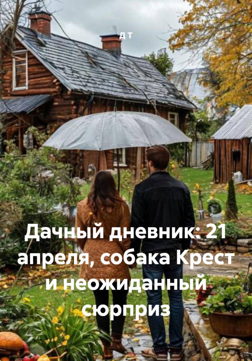 Обложка книги «Дачный дневник: 21 апреля, собака Крест и неожиданный сюрприз»