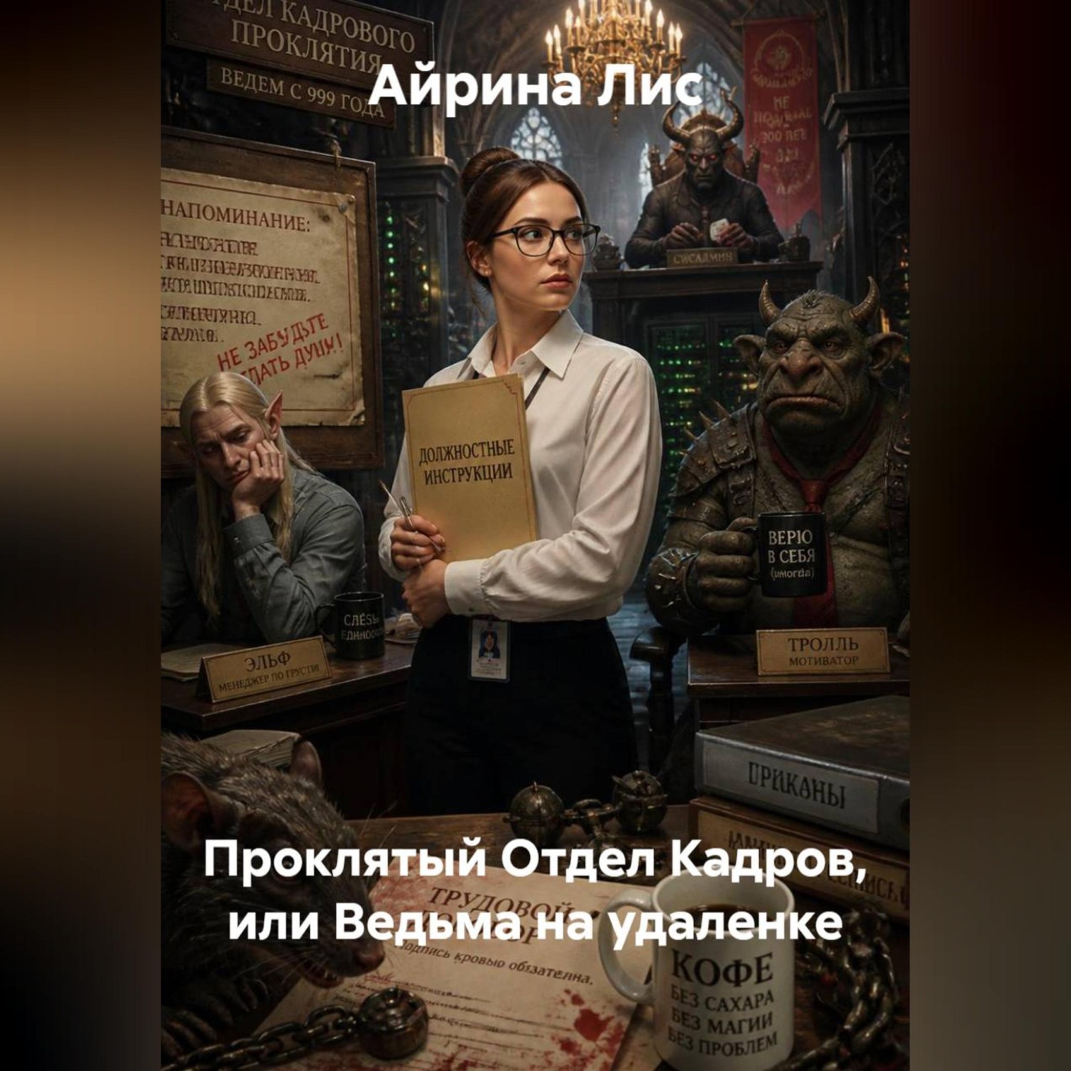 Обложка книги «Проклятый Отдел Кадров, или Ведьма на удаленке»