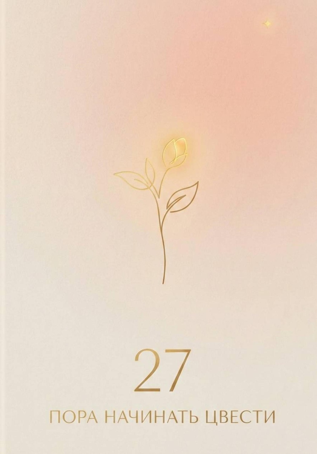 Обложка книги «27: пора начинать цвести»