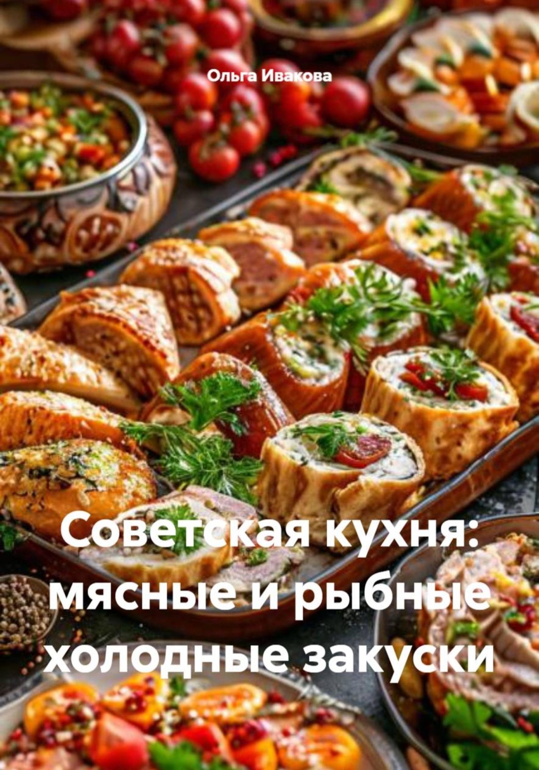 Обложка книги «Советская кухня: мясные и рыбные холодные закуски»