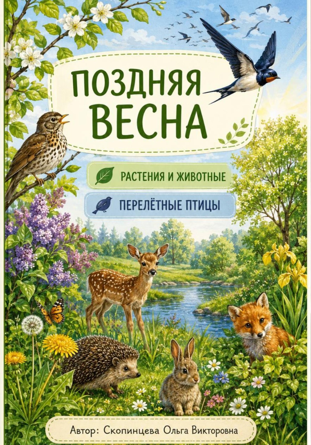 Обложка книги «Поздняя весна. Растения и животные. Перелётные птицы»