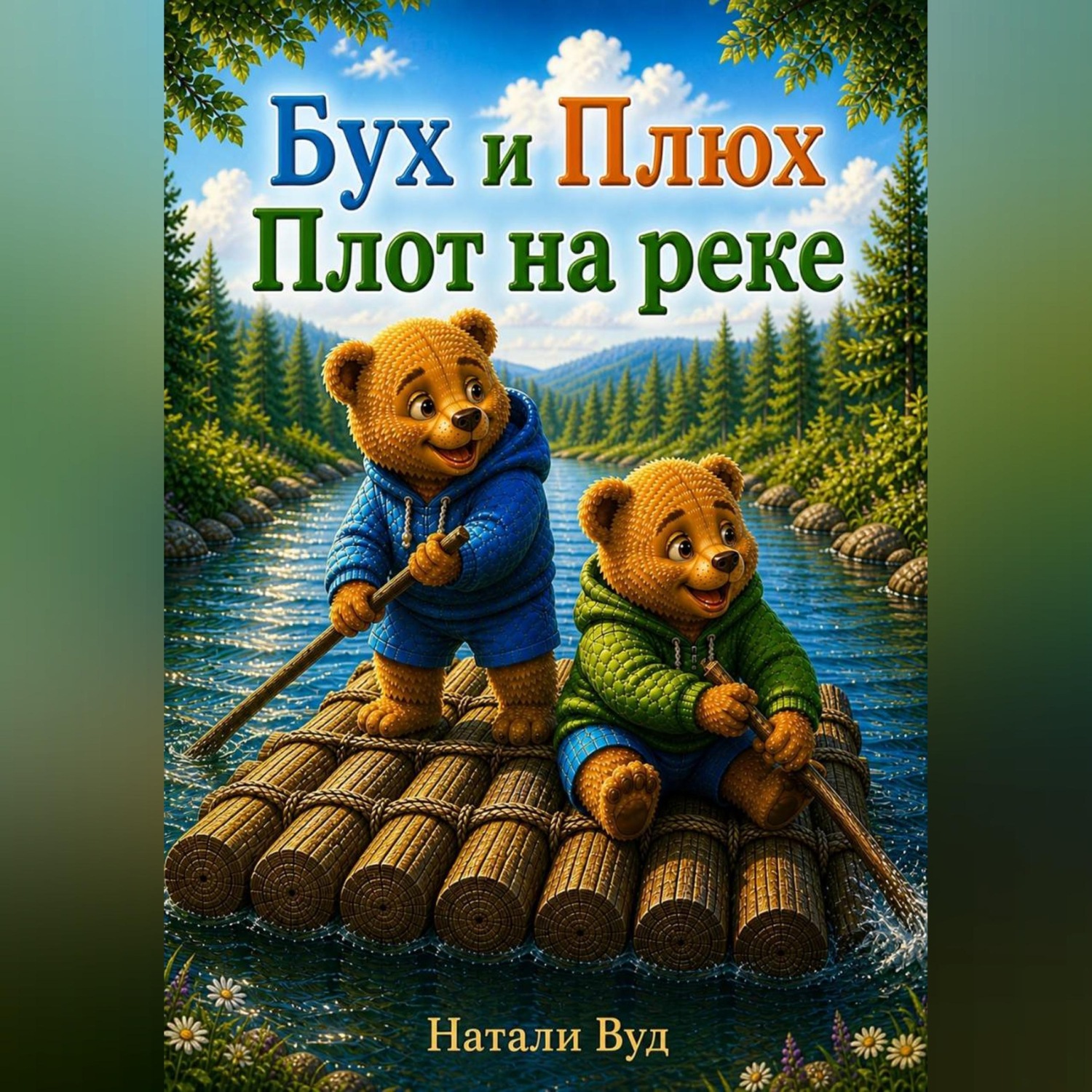 Обложка книги «Бух и Плюх. Плот на реке»