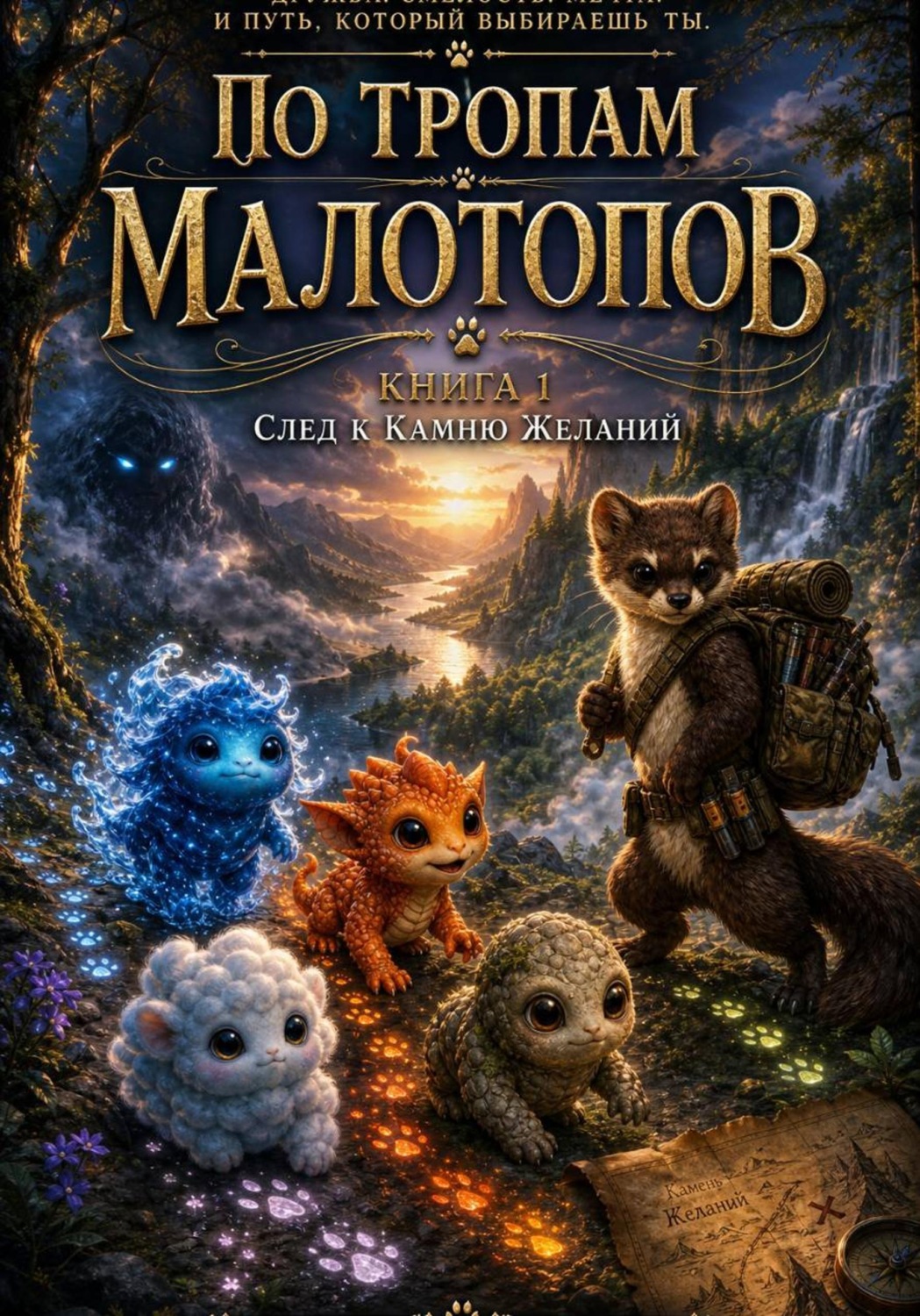 Обложка книги «По тропам Малотопов. Книга 1: След к Камню Желаний»