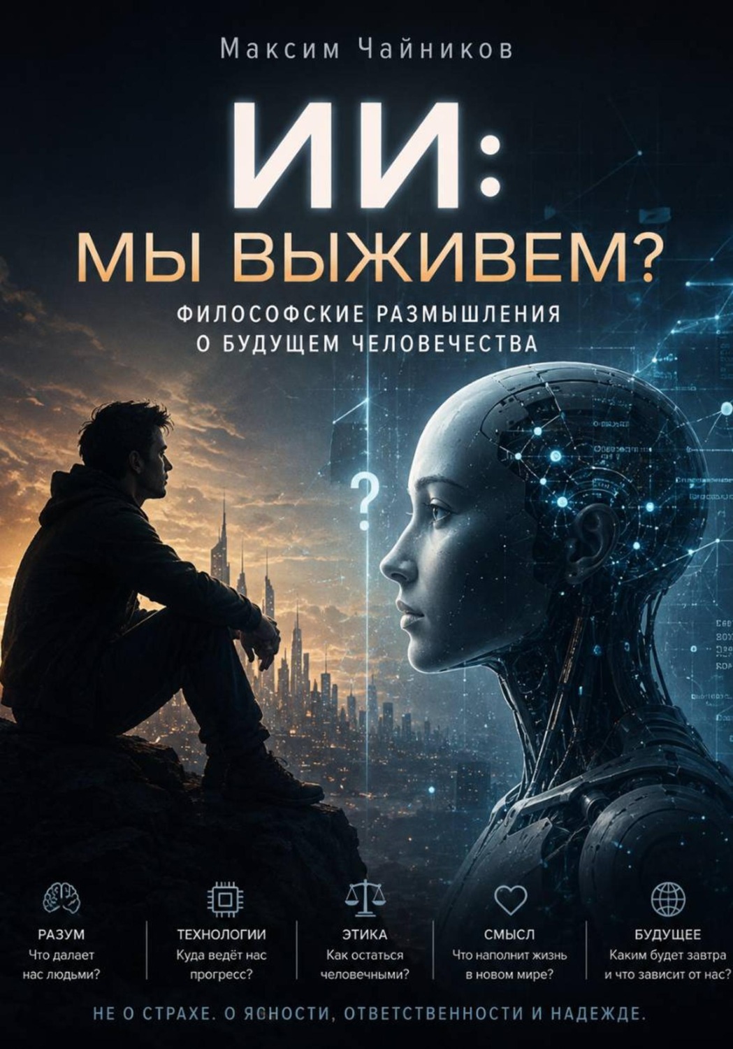 Обложка книги «ИИ: мы выживем? Философские размышления о будущем человечества»
