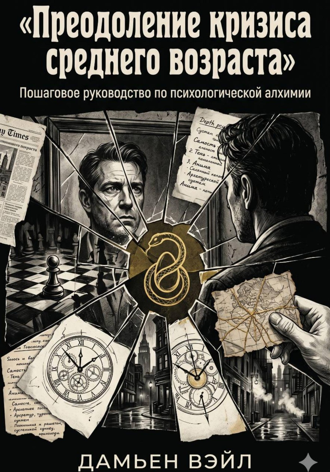 Обложка книги «Преодоление кризиса среднего возраста: Пошаговое руководство по психологической алхимии»