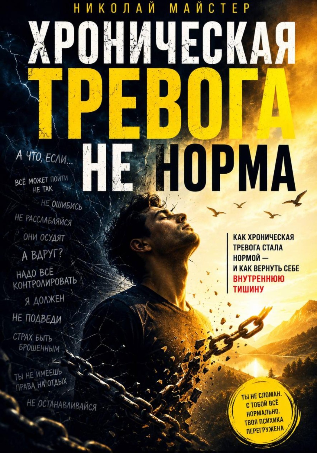 Обложка книги «Хроническая тревога – не норма»
