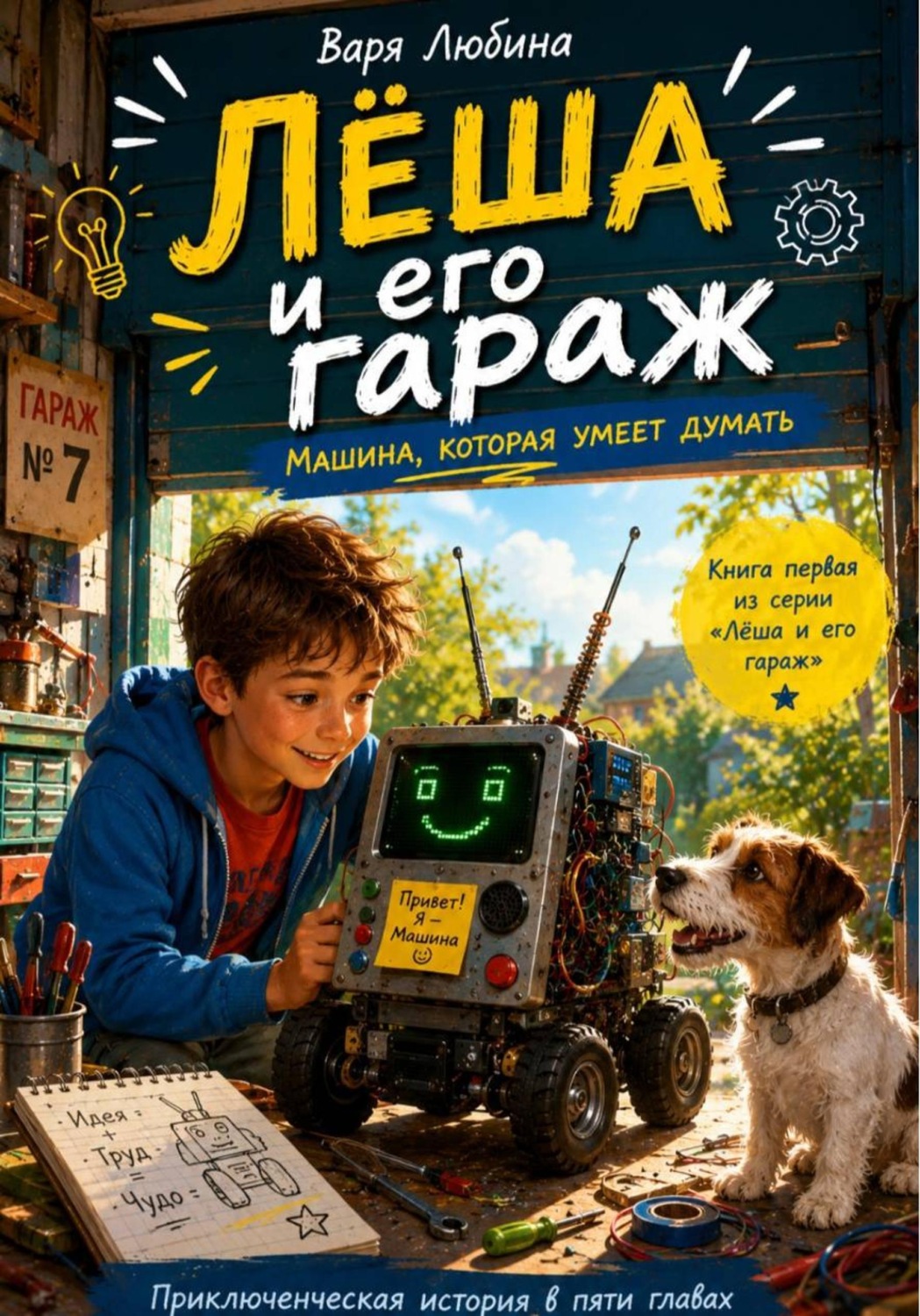 Обложка книги «Лёша и его гараж: Машина, которая умеет думать»