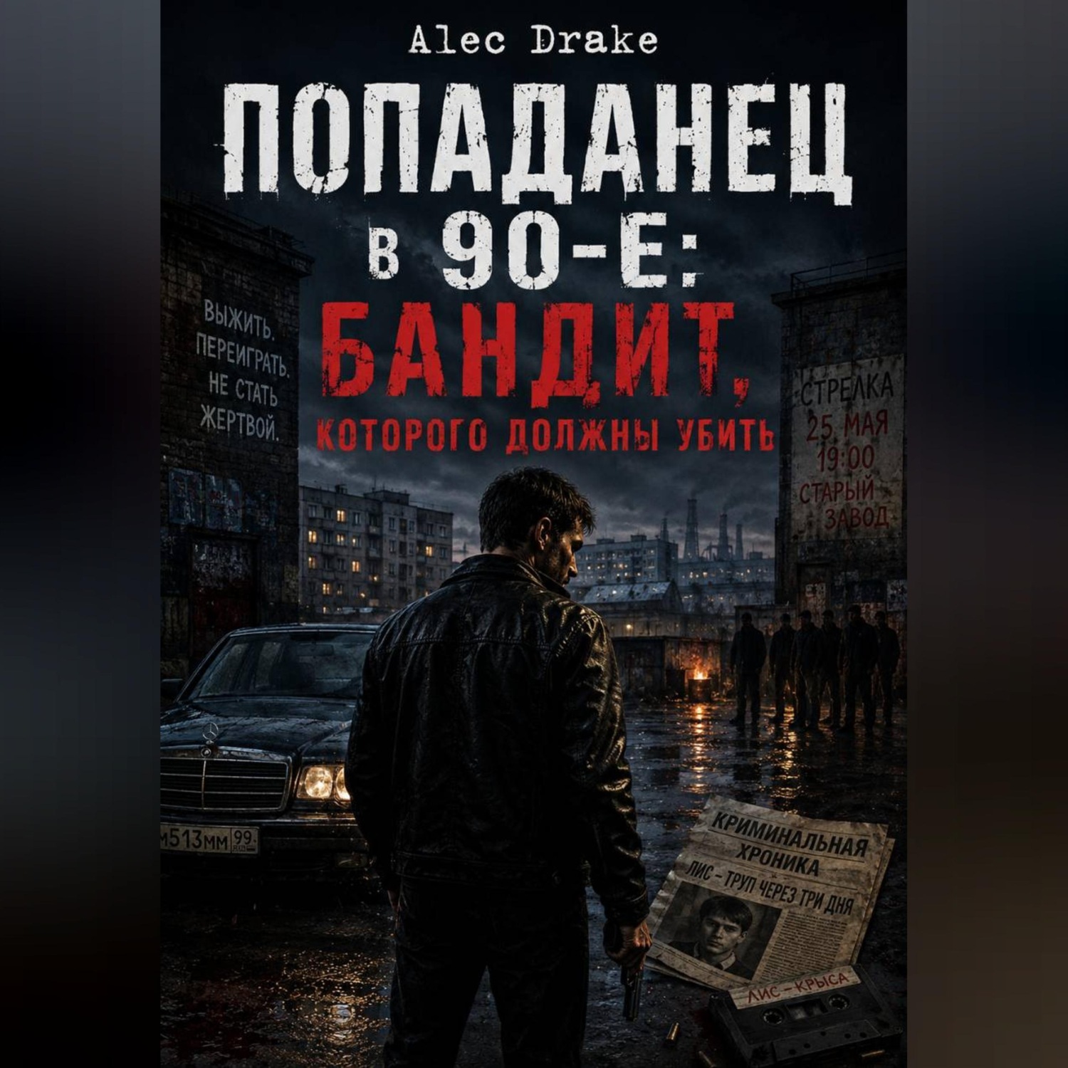 Обложка книги «Попаданец в 90-е: Бандит, которого должны убить»