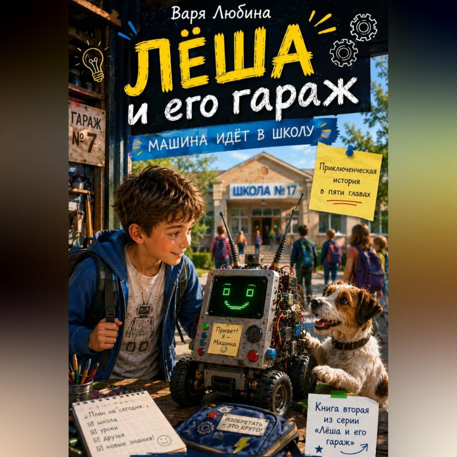 Обложка книги «Лёша и его гараж: Машина идёт в школу»