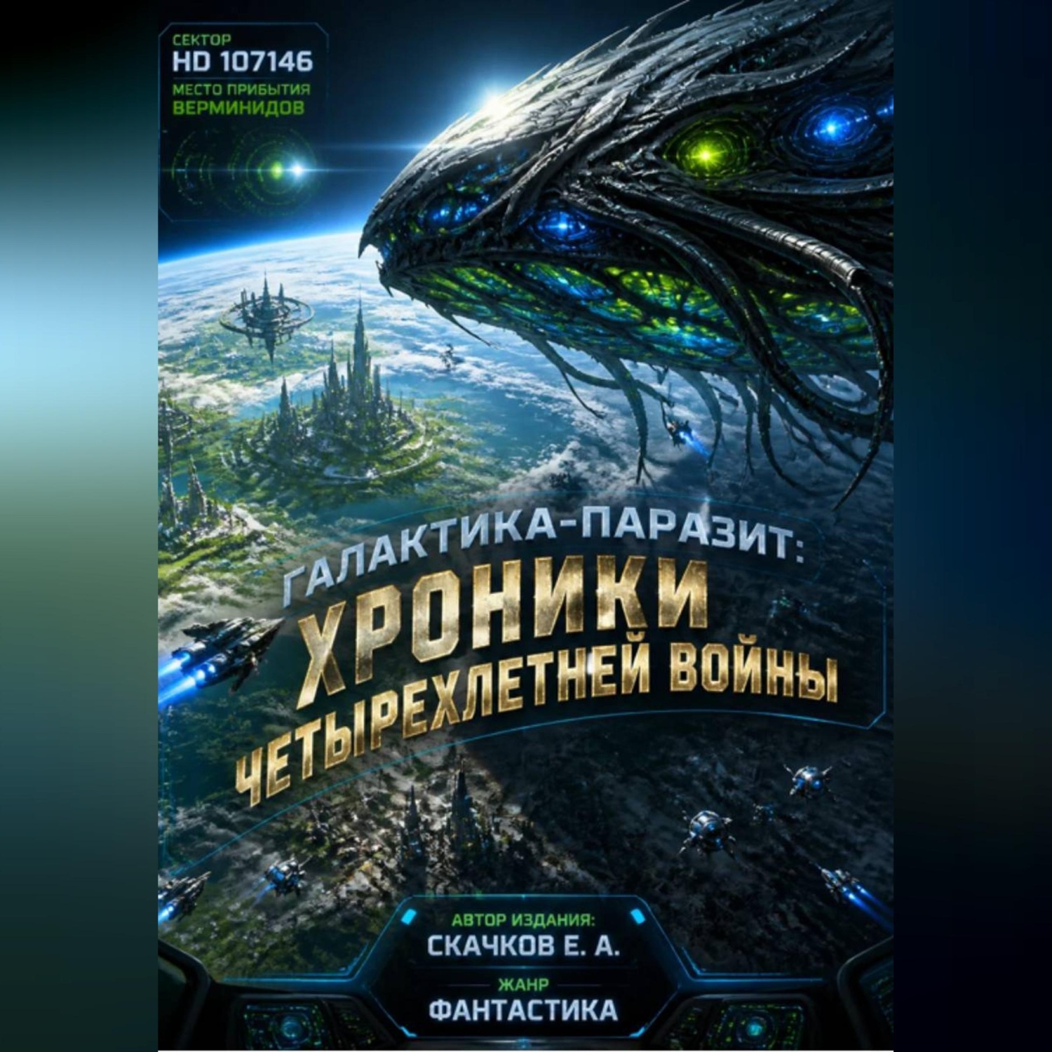 Обложка книги «Галактика-Паразит Хроники _ Четырехлетней Войны»