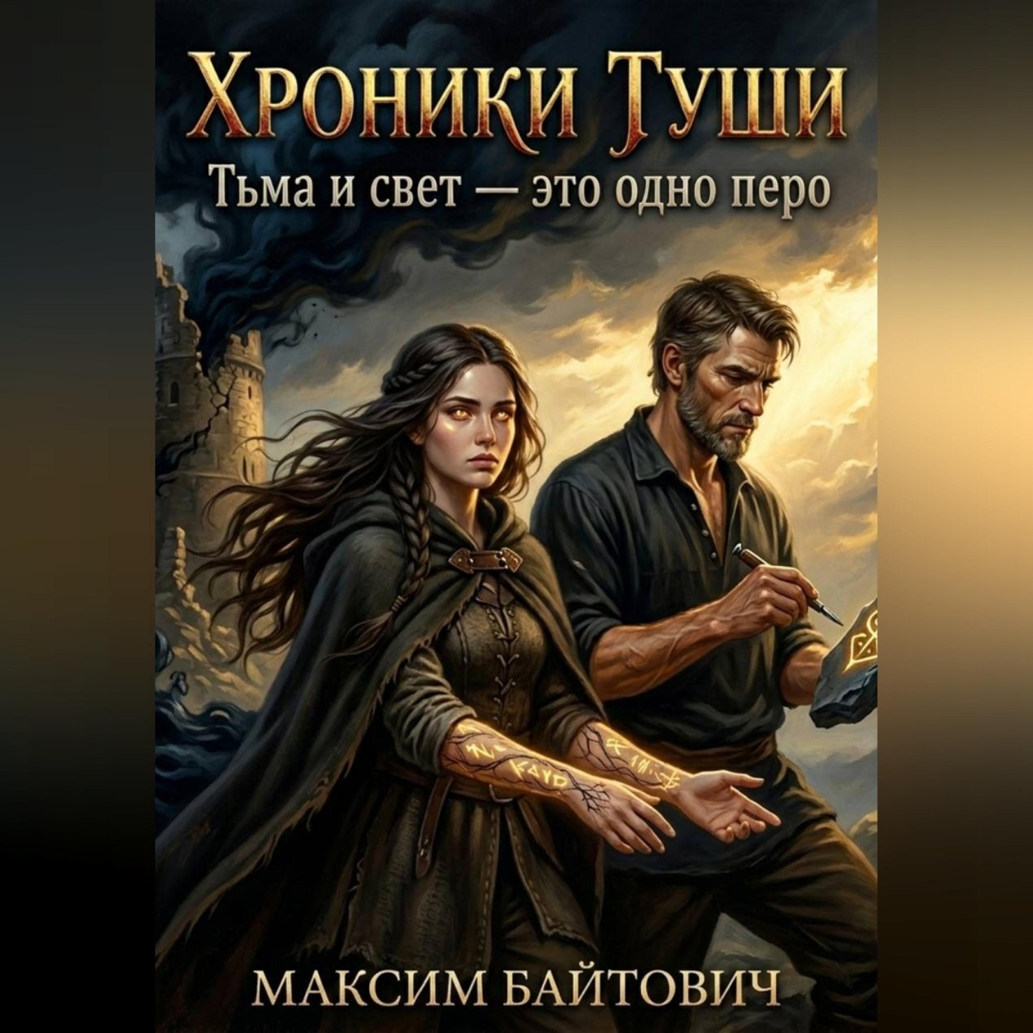 Обложка книги «Хроники туши. Тьма и свет - это одно перо.»