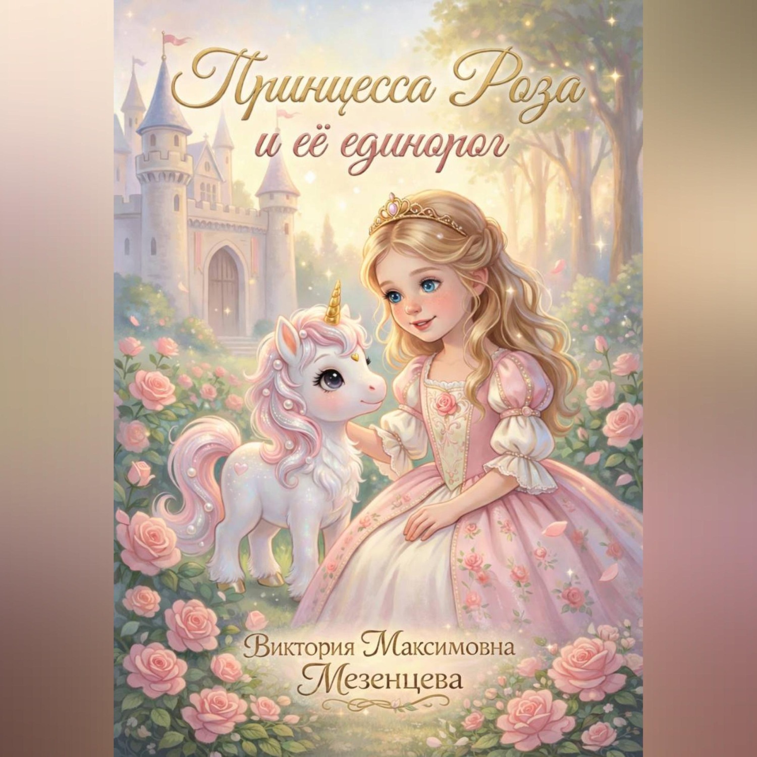 Обложка книги «Принцесса Роза и её единорог»