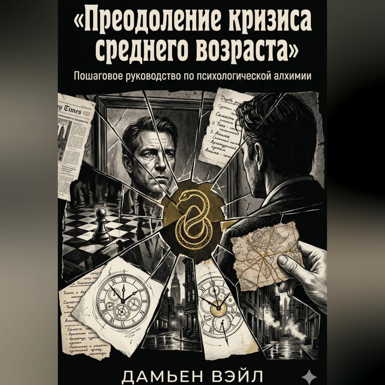 Обложка книги «Преодоление кризиса среднего возраста: Пошаговое руководство по психологической алхимии»