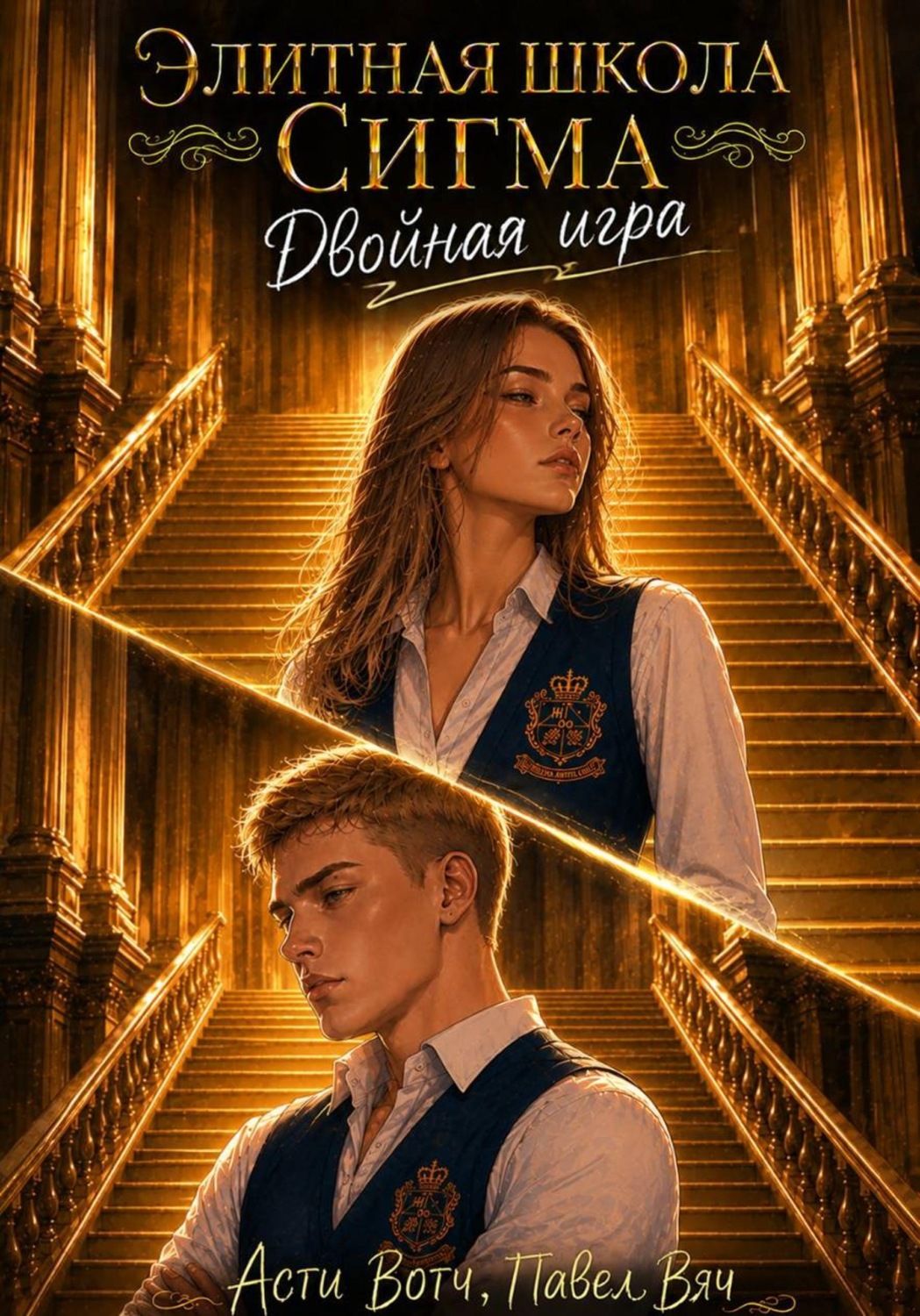 Обложка книги «Элитная школа «Сигма». Двойная игра»