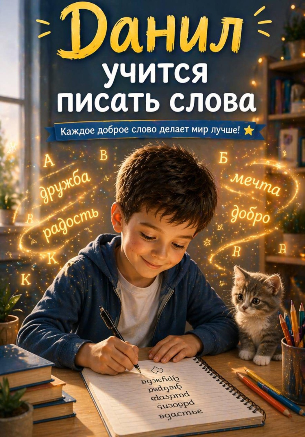 Обложка книги «Данил учится писать слова»