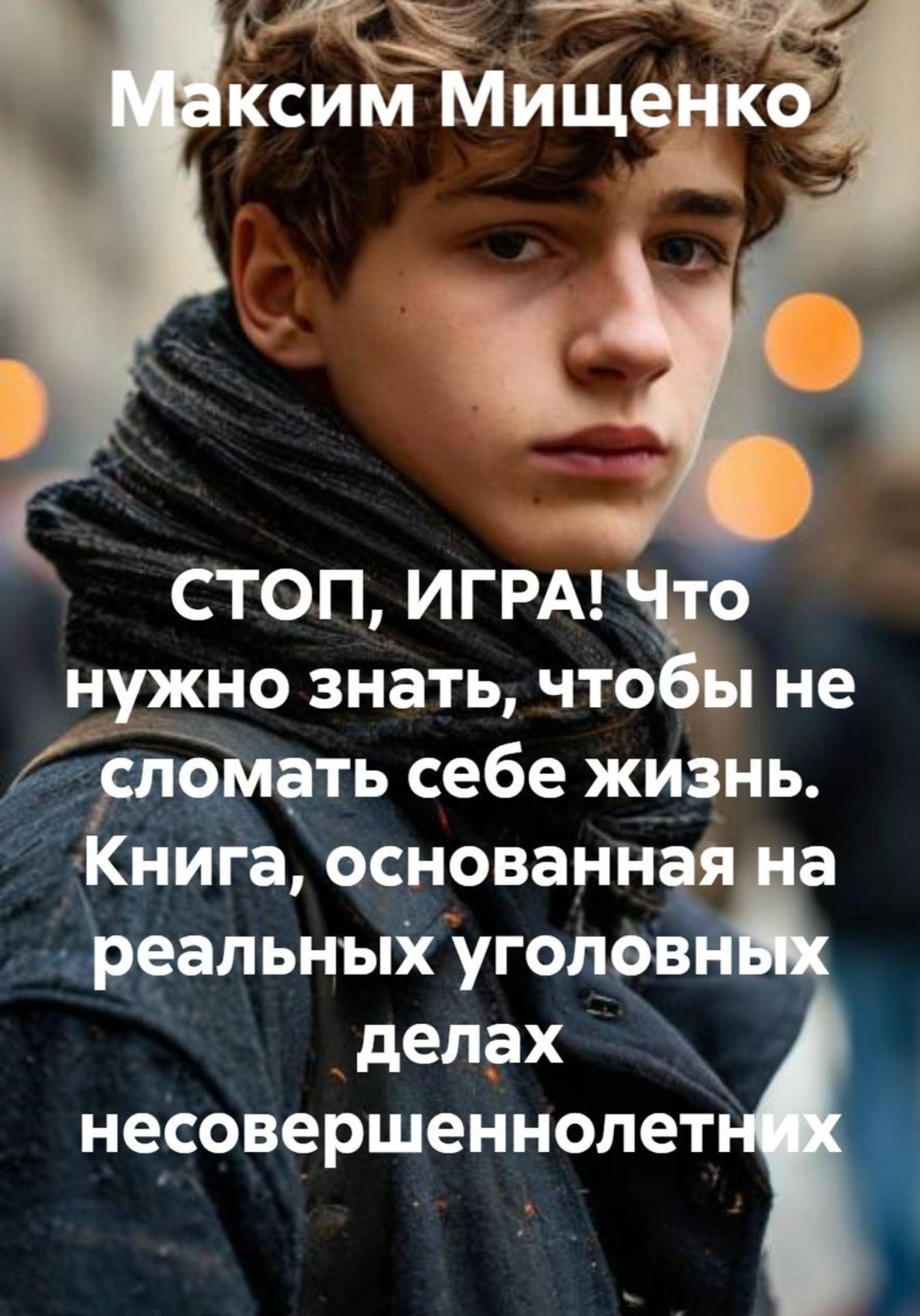 Обложка книги «СТОП, ИГРА! Что нужно знать, чтобы не сломать себе жизнь. Книга, основанная на реальных уголовных делах несовершеннолетних»