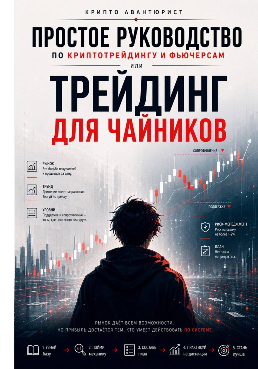 Обложка книги «Простое руководство по криптотрейдингу и фьючерсам, или Трейдинг для чайников»