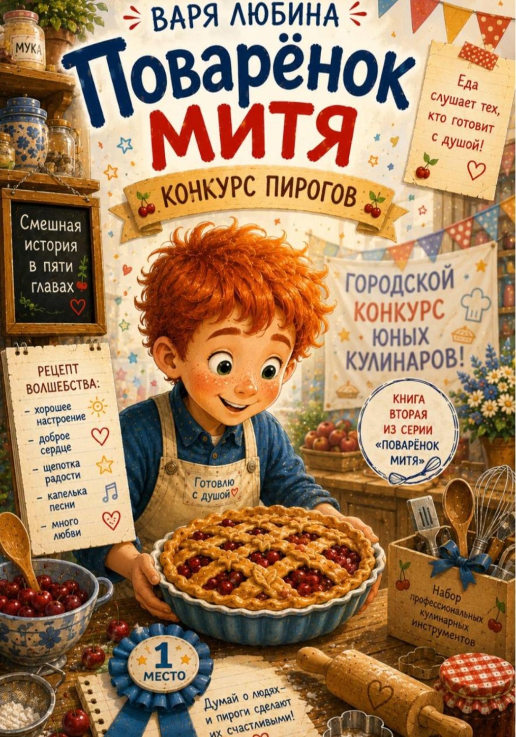 Обложка книги «Поварёнок Митя: Конкурс пирогов»