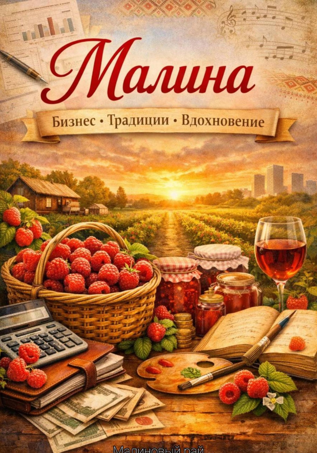 Обложка книги «Малина. Бизнес, традиции, вдохновение»